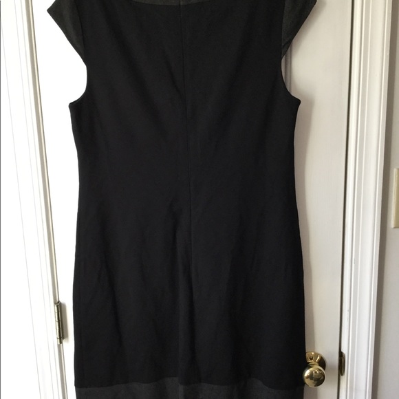 Trina Turk 10 Black/Gray Cap Sleeve Dress - Picture 4 of 6